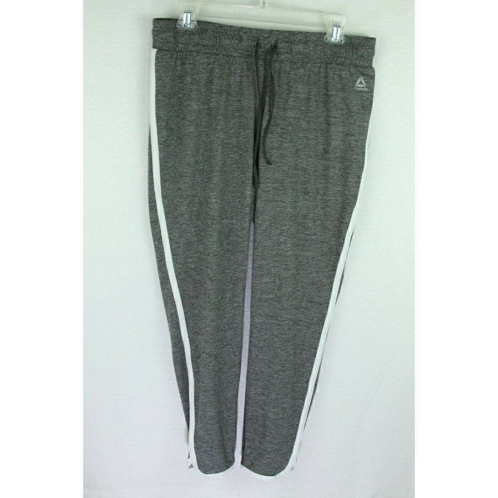 Reebok Womens Pants Joggers Style 214024249 Striped Medium